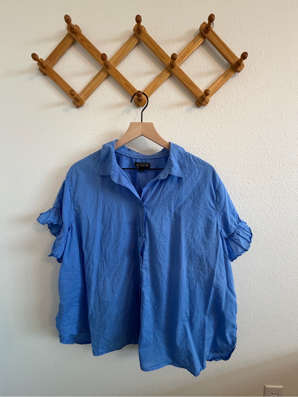 J. Crew Light Blue Short-Sleeve Button-Down Shirt